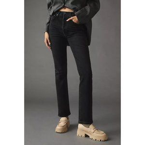 AGOLDE Riley High-Rise Straight Crop Jeans in Panoramic 29